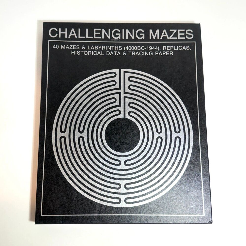 Vintage Challenging Mazes Portfolio Kit Garrett Collection 40 Historical Mazes